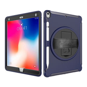 Spider Man 3-Layer Multi-Function Case With Pencil Holder For iPad Air 3/iPad Pro 10.5-Dark Blue