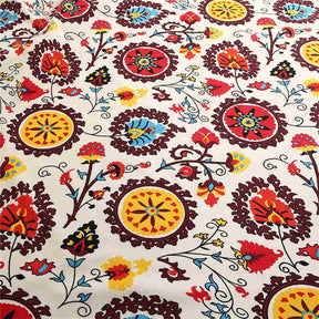 2 Panels Sunflower Pattern Semi-Blackout Window Curtains with Tassels Rod Pocket Design