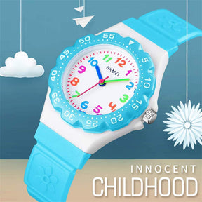 Kids Waterproof Quartz Watch Fashion Watch-LightBlue