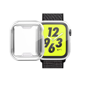 TPU All Around Screen Protective Cover for iWatch SE/6/5/4/3/2/1-Silver