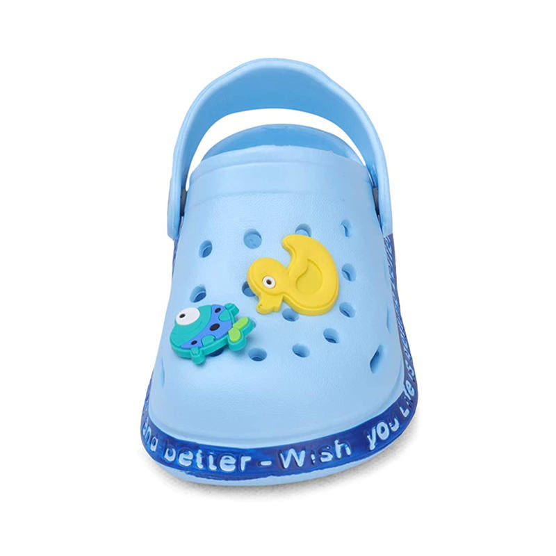 Childrens Clogs Boys Girls Soft Sandals Lightweight Non-Slip Shoes-SkyBlue