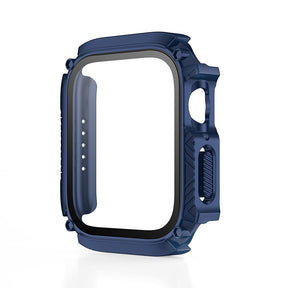 Waterproof iWatch Case PC Screen Protector for Apple Watch Series 7/8-MidnightBlue