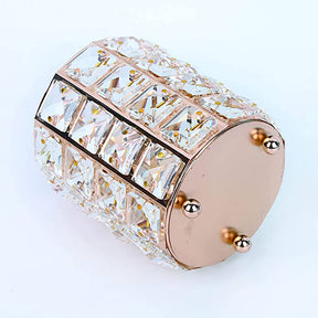 Makeup Brush Holder Crystal Comb Brushes Pen Storage Container-RoseGold