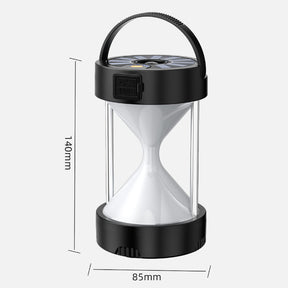 Solar Powered LED Camping Tent Lights with 1800mAh-Black