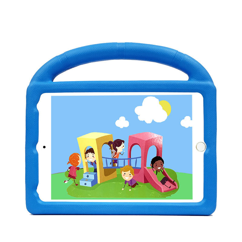 Wheel iPad Case For iPad Mini 1/2/3/4/5 Shockproof Stand Cover With Handle Stand-Blue