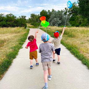 6Pcs Colorful Retractable Butterfly Net Kids Outdoor Catching Tools