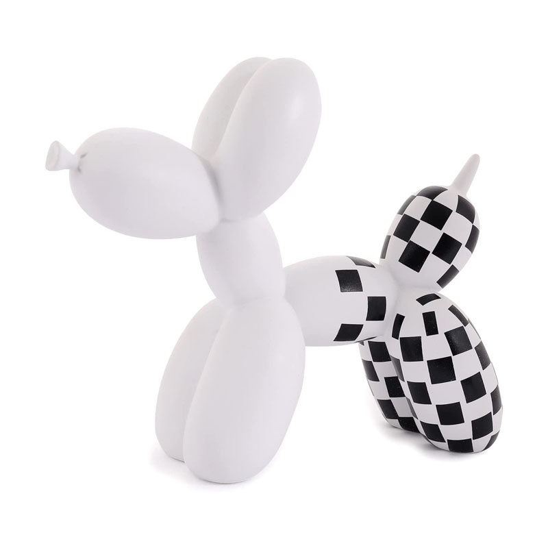 Cute Balloon Dog Statue Modern Home Decoration-White