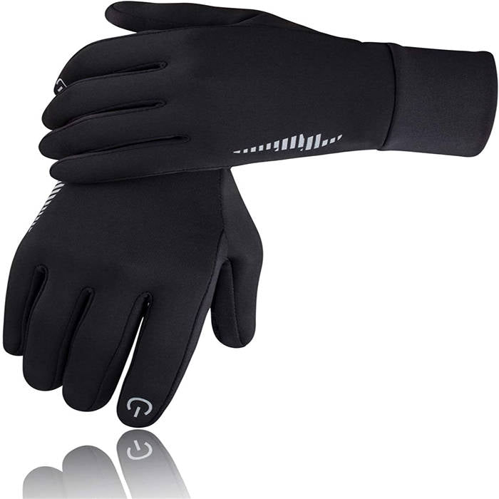 Winter Gloves Men Women Touchscreen Running Gloves Cold Weather Work Gloves -Black