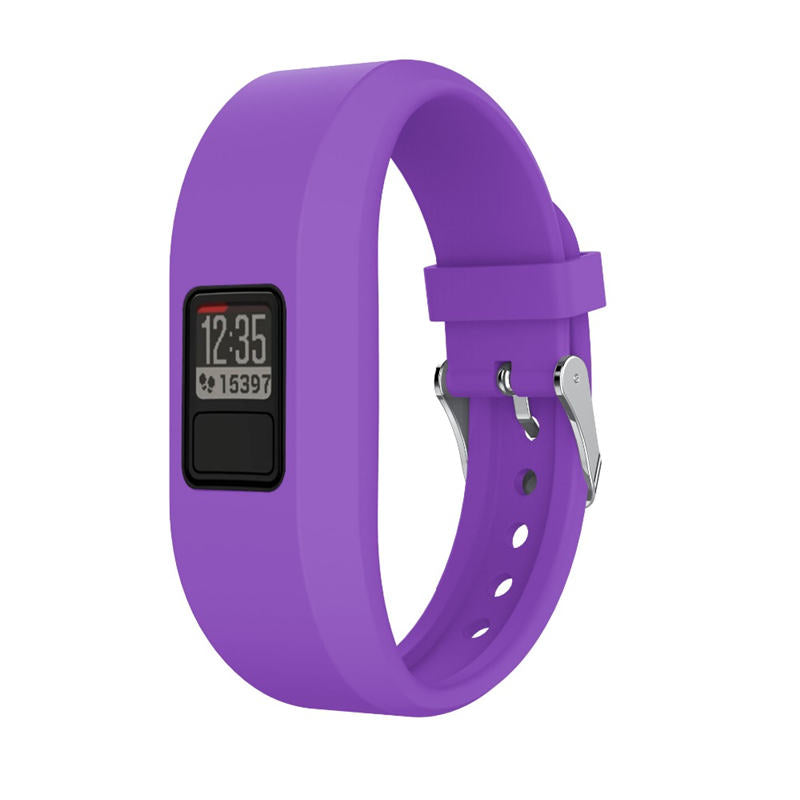 Silicone Replacement Watch Band For Garmin Vivofit 3-Purple