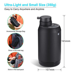 Portable Electric Water Filter System with Emergency Lighting for Hurricane Camping