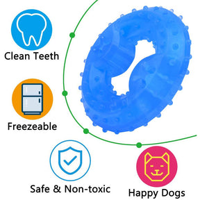 Pet Molars Cooling Chew Toys Freezable Teeth Cleaning for Dog-Ice Circle