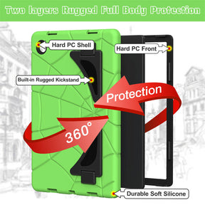 Spiderman Tablet Case for Samsung tab A8 10.5 X200/X205 2021-GreenBlack