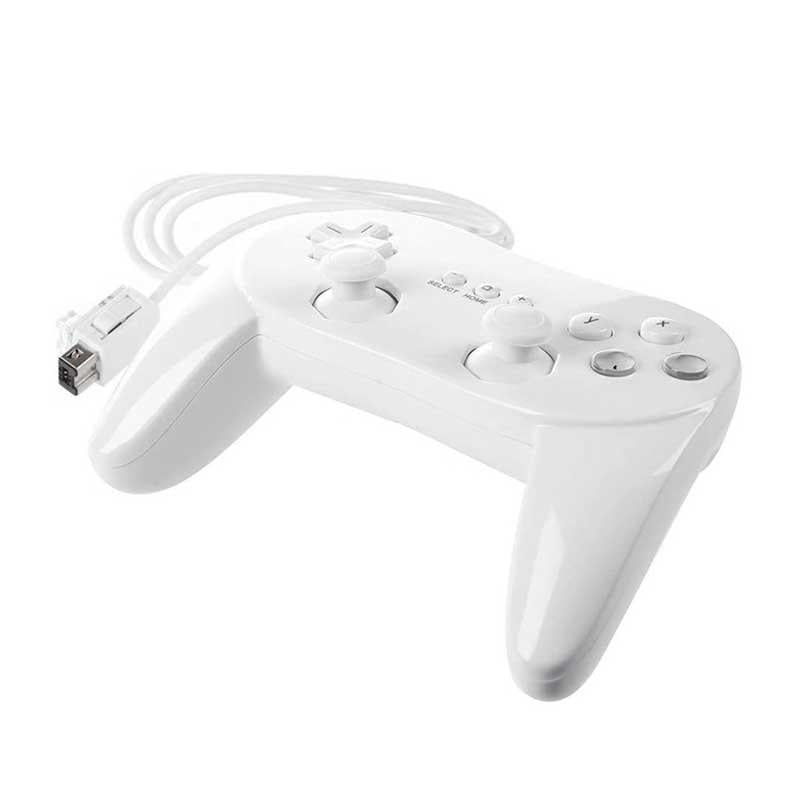 Classic Pro Controller Gamepad Joystick for Wii-White