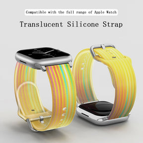 Jelly Silicone Sports iWatch Band for Apple Watch Series 8/7/6/5/4/3/2/1/SE-07