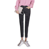 Womens Jeans with Pockets High Waist Stretch Denim Pants-9905-Grey