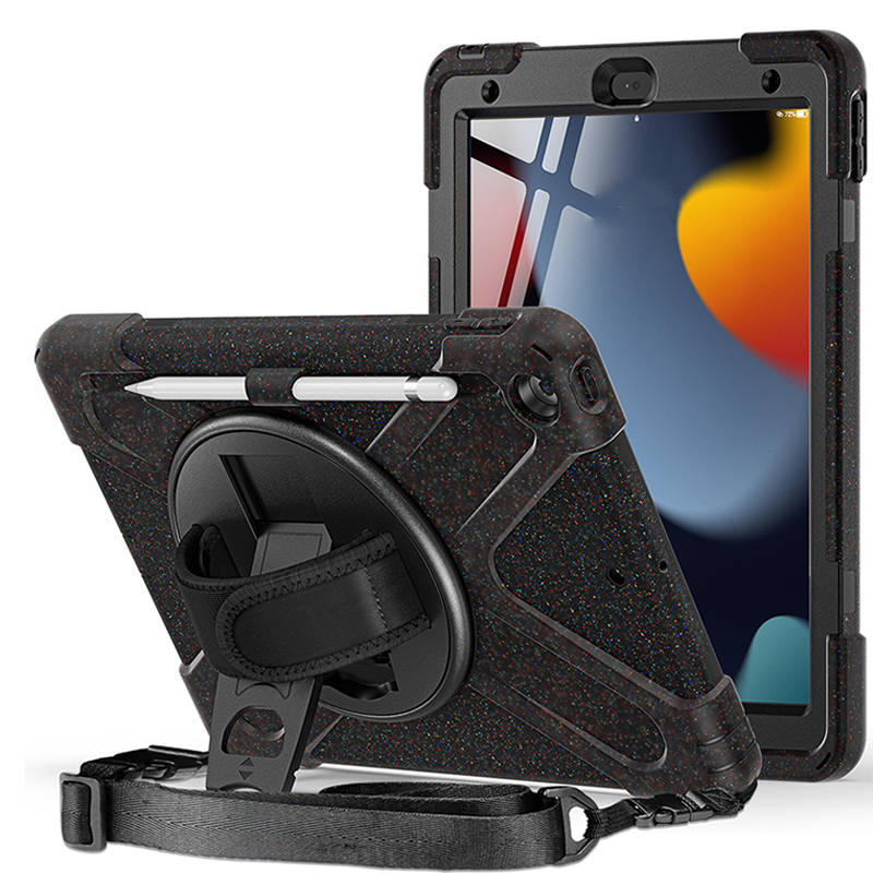 Full Body Protective Case with 360¡ã Rotate Hand Strap/Stand for iPad 10.2 inch