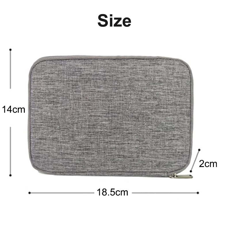 Watch Bands Storage Bag 6-11 Watch Strap Organizer Waterproof Travel Wirstband Pouch for iWatch Bands and Accessories-Grey