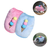 2Pcs Pet Sweaters Fleece Winter Printed Clothes for Small Dogs Cat-Set5