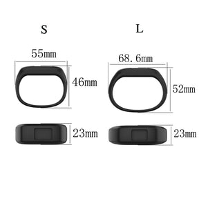 Soft Silicone Replacement Watchband for Garmin Vivofit JR Band for Kids Women Men-Black