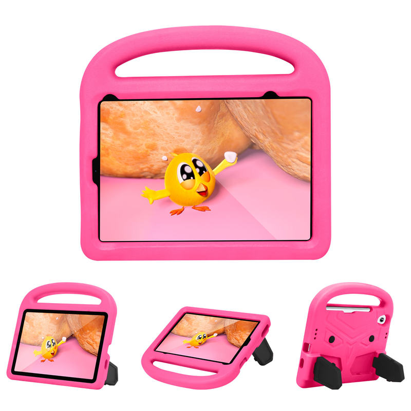 Sparrow iPad Case Kids Safe Shockproof Handle Stand Cover For Mini6-Pink