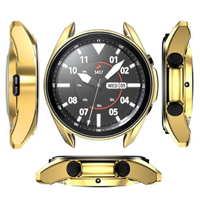 TPU Plated Slim Frame Cover For Galaxy Watch 3 41MM/45MM-Gold