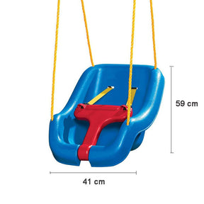 Kids Secure Swing with Adjustable Straps Bearing 50kg for Age 9 Months-4 Years