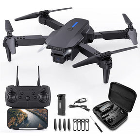 Foldable Drone with 1080P HD Camera RC Quadcopter FPV Live Video with Carrying Case-Bloack