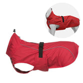 Pet Dog Raincoat All-inclusive Adjustable Windproof and Waterproof Clothes-Red