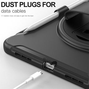 Tablet Case For iPad 10th with 360¡ã Kickstand/Hand Strap Shockproof-Black