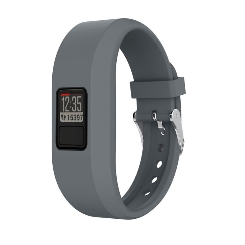 Silicone Replacement Watch Band For Garmin Vivofit 3-Gray