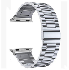 SZ Watch Band Stainless Steel Wristbands for Apple IWatch Series 1/2/3/4/5/6/SE For Women Men-Silver