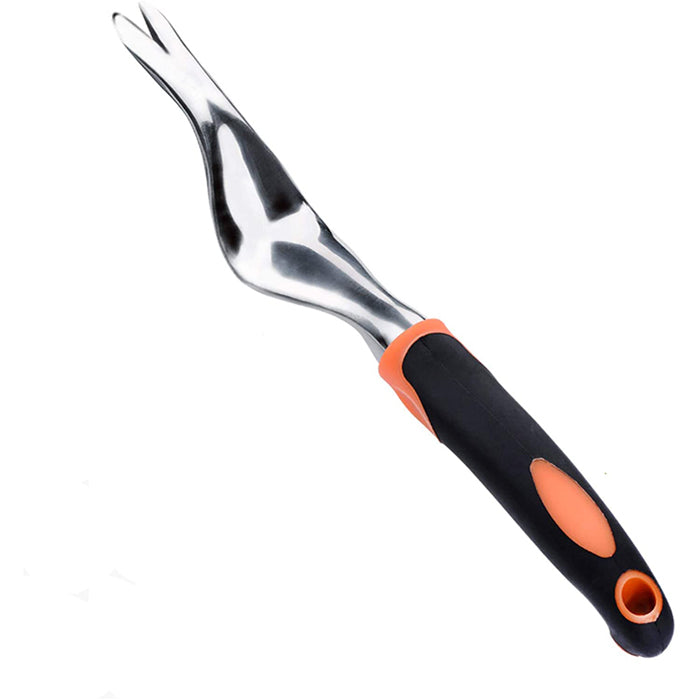 Hand Weeder Tool Garden Weeding Tools with Ergonomic Handle Easy for Weed Removel Manual Weed Puller Bend for Garden Lawn Yard -Orange