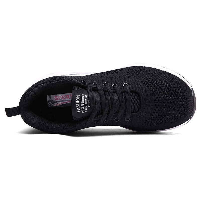 Women Casual Shoes Lightweight Athletic Walking Sneakers-Black