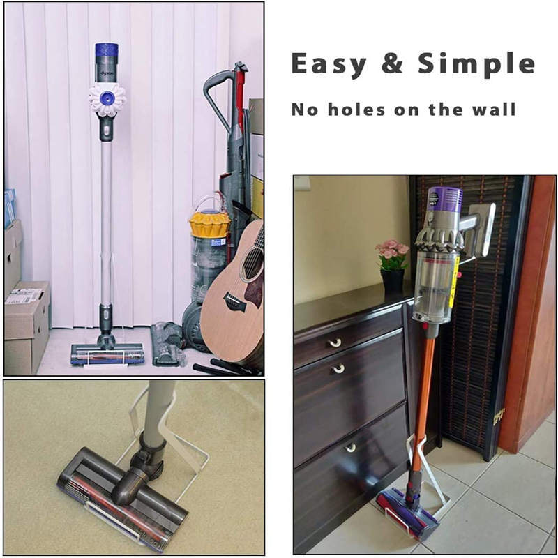 Vacuum Stand for Dyson Generic Stick Cleaner Electric Broom Rack-White