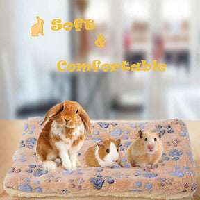 2 Piece Pet Plush Bed Mat Warm Sleep Pad-B