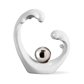 Modern Abstract Art Ceramic Statue Home Decorations for Living Room-Small