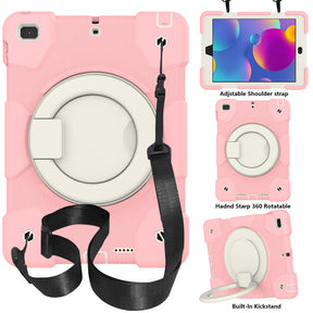 iPad Case For iPad 9.7/Air 2 with 360¡ãSwivel Stand-Cherry Blossom Powder