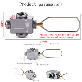 Gas Canister Refill Adapter Lindal Valve Canister Shifter Gas Saver