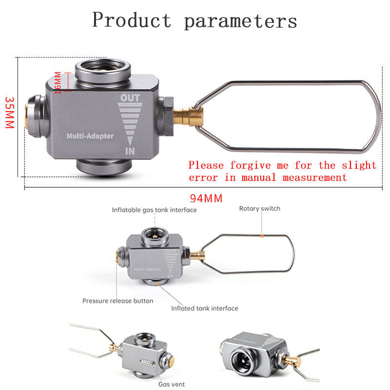 Gas Canister Refill Adapter Lindal Valve Canister Shifter Gas Saver