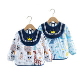 2 Pcs Long Sleeve Baby Bibs Waterproof Smock for 6-42 Months-7