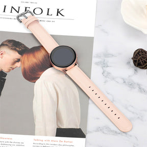 Fashion Leather Watch Band For Samsung Galaxy Watch 42/46mm Gear S3 Frontier/Classic(Pink)