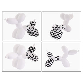 Cute Balloon Dog Statue Modern Home Decoration-White