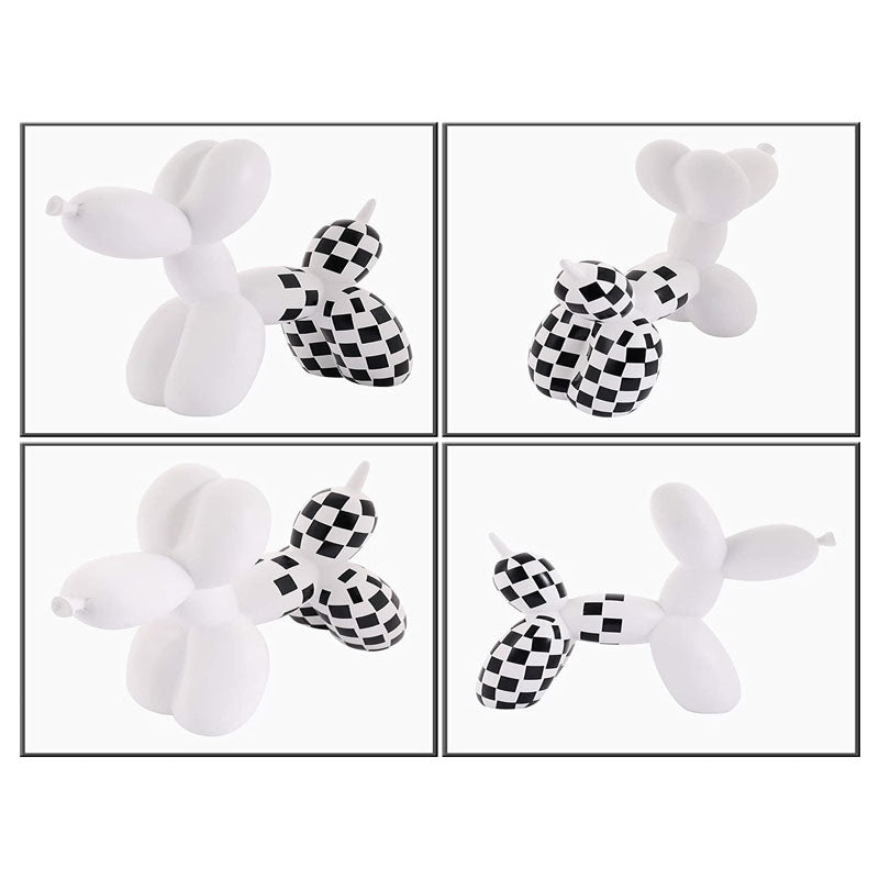Cute Balloon Dog Statue Modern Home Decoration-White