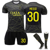 Paris Third Away Jersey 2022-23 MESSI #30 Soccer Jersey Kids Adult 3-Pieces Jersey Kits