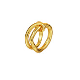 Minimalist Twist Knot Ring For Ladies Couple