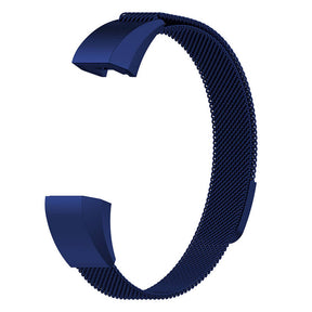 Magnetic Milanese Stainless Steel Strap  For Fitbit Alta/Alta HR Fashion Accessorie-Blue