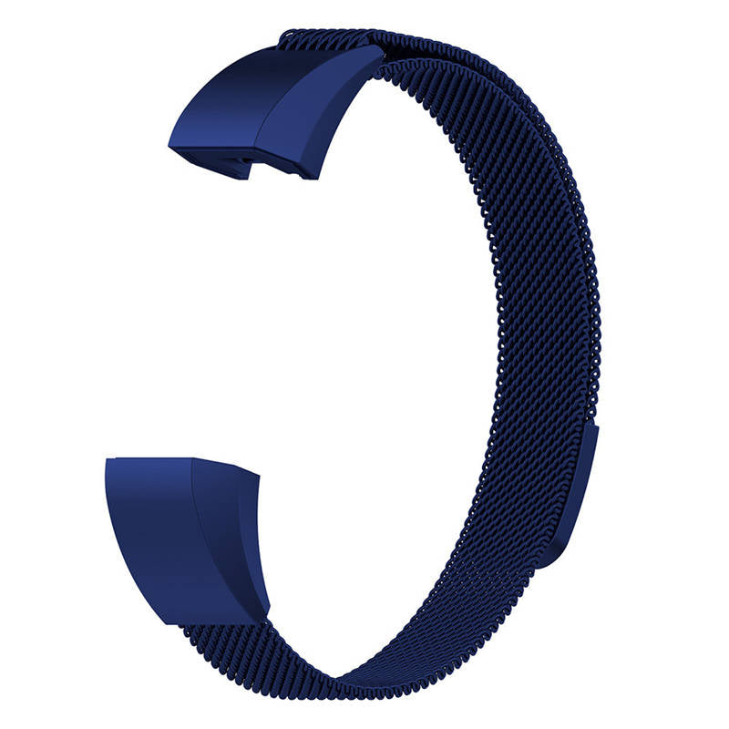 Magnetic Milanese Stainless Steel Strap  For Fitbit Alta/Alta HR Fashion Accessorie-Blue