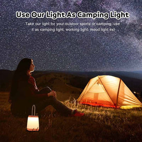 LED Camping Light Portable Tent Lantern 3 Modes for Outdoor and Indoor-Pink