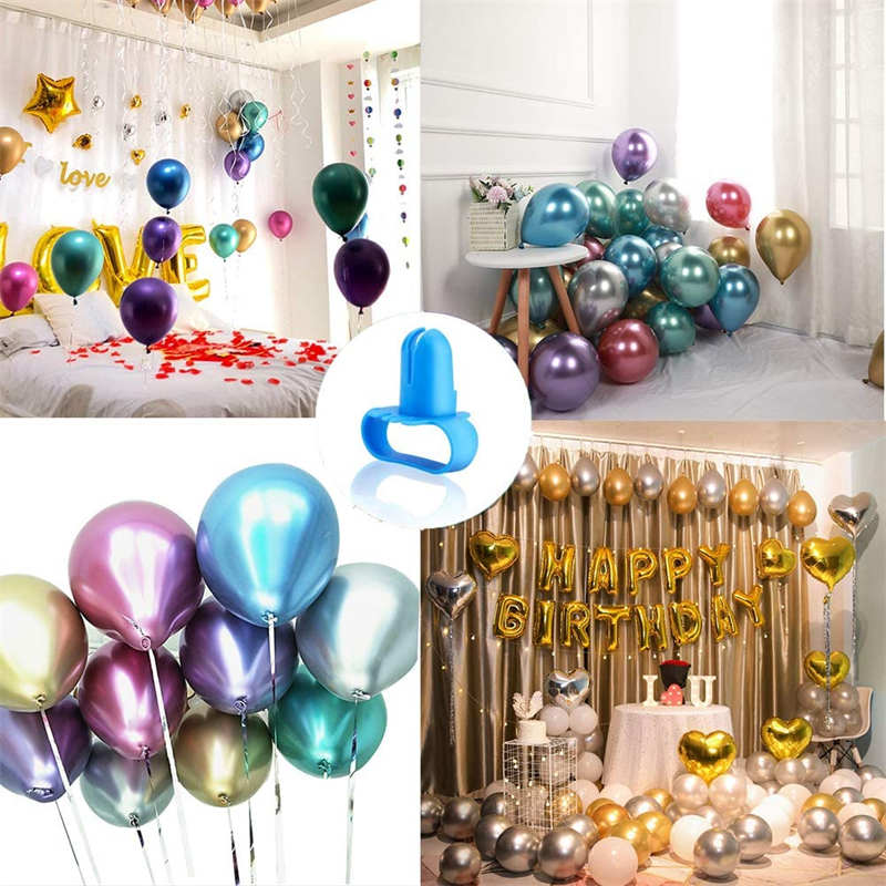 4 Pcs Balloon Tying Tool Device Balloons Knot Tools for Shower Party Wedding Birthday Decoration