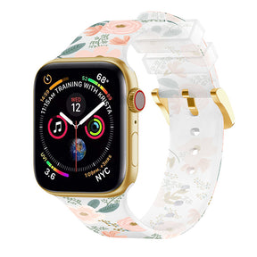 Apple Watch Sport Silicone Band Colorful Printed for iWatch Series 7 6 5 4 3 2 1-Pattern1